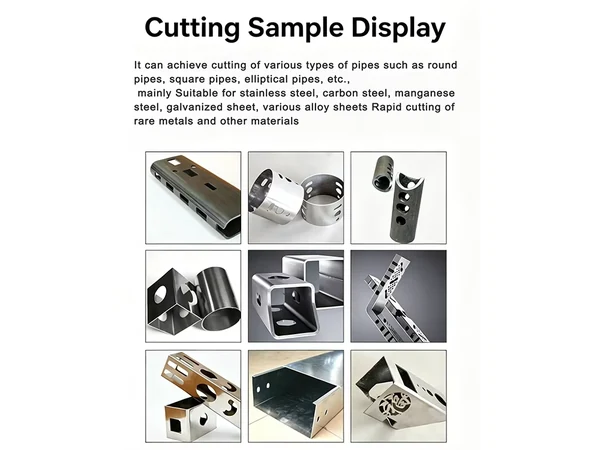 Tube cutting sample shapes from supplied materials